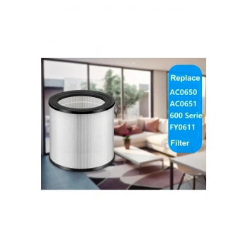 Philips uyumlu Yedek HEPA filtre FY0611, 600i hava temizleyici ile uyumlu, modelAC0650 ve AC0651/10, NanoProtect HEPA, FY0611/30