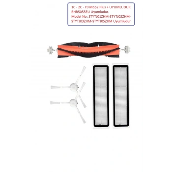Xiaomi Mop 2  BHR5055EU Modeli ile uyumlu Yedek fırça filtre set