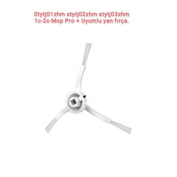 Lin Grup Xiaomi Vacuum Mop 1C - 2C Stytj01Zhm Stytj02Zhm Uyumlu Yan Fırça 2 Adet