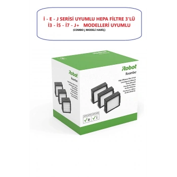 İrobot Roomba I3 - E5 - I7 - J7 Orijinal Hepa Filtre 3 Adet