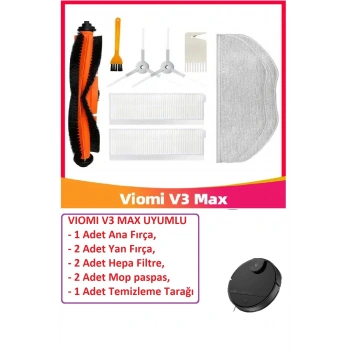 Lin Grup Vi̇Omi̇ V3 Max Robot Süpürge Yedek Hepa Filtre Fırça Seti