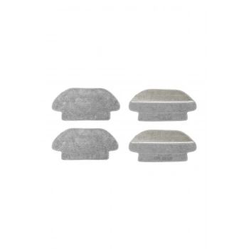Lin Grup Xiaomi Mi Robot Vacuum Stytj02Ym S10 - S12 - Viomi V2 V3 Uyumlu Mop Paspas 4 Adet