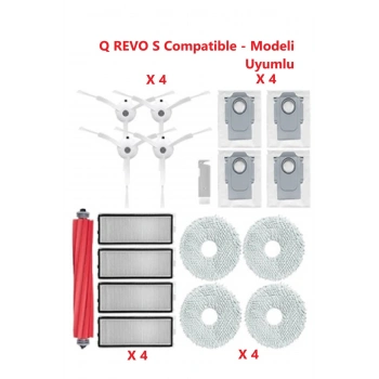 Lin Grup Roborock Q Revo S Modeli Uyumlu Yedek Parça Seti
