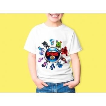 Brawl Stars Kız Çocuk Baskılı Tişört 13 - 14 Yaş