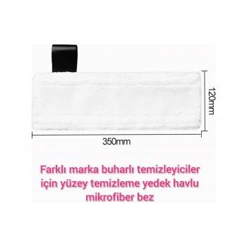 Buharlı Temizleyici Yedek Mikrofiber Havlu Paspas Bezi Universal