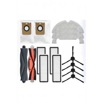d10s plus  Uyumlu yedek fırça filtre toz torbası mop set