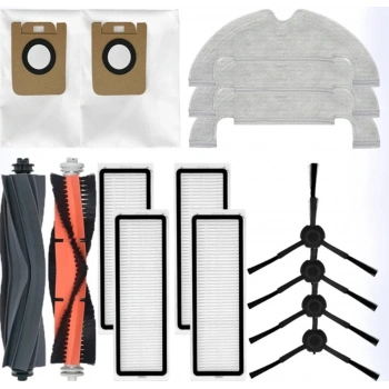 D10s Plus Uyumlu Yedek Fırça Filtre Toz Torbası Mop Set