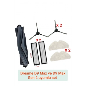 Dream D9 Max ve D9 Max Gen 2 RLS5-BL1 uyumlu yedek parçaları