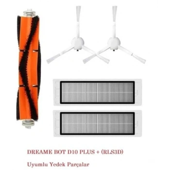 Dreame Bot D10+ Plus Rls3d Ana Fırça Yan Fırça Hepa Filtre