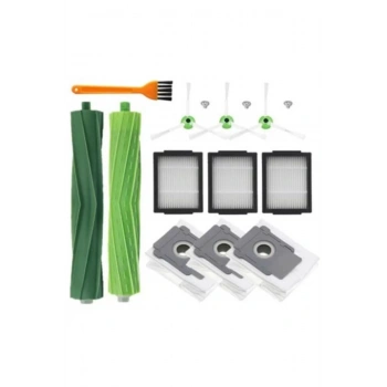 Irobot I3+ I7+ I8+ E5 E6 Yedek Filtre Fırça Toz Torbası Set - Uyumlu