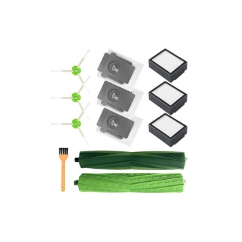 Irobot Roomba E5, E6, I7, I7 Hepa Filtre, Toz Torbası, Fırça (Uyumlu Yedek Parça Seti)