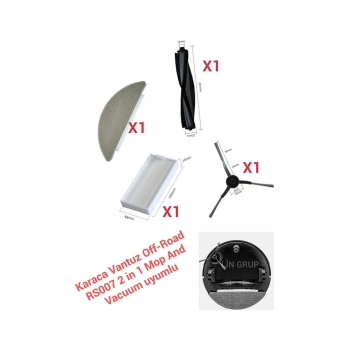 Karaca Vantuz Off-road Rs007 2 İn 1 Mop And Vacuum Uyumlu Yedek Parça Seti