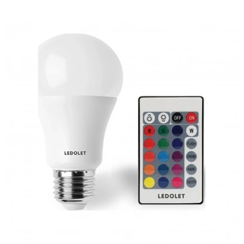 Ledolet Rgb Led Ampul 9 W E27 Duy Dımmerlı Uzaktan Kumandalı