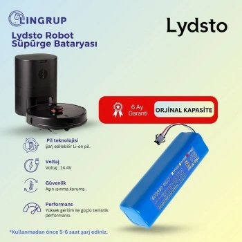Lydsto R1 Robot Süpürge Uyumlu Batarya 7000 mAh -