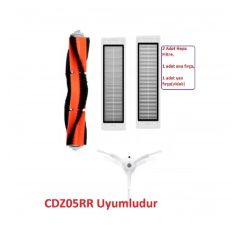 Mi Robot Vacuum Cleaner Cdz05rr Modeli İle Uyumlu Hepa Filtre Fırça Seti