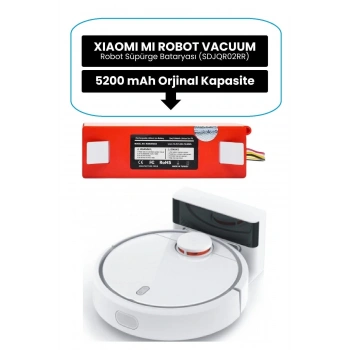 Mi Robot Vacuum Cleaner SDJQR02RR uyumlu Batarya - Pil Yedek