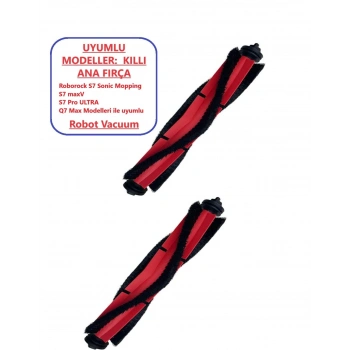 ROBOROCK Q7 Max S7 Sonic mopping S7 pro ultra uyumlu kıl ana fırça 2 adet