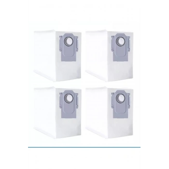 Roborock Q8 Max Q5 Pro uyumlu yedek toz torbası 4 adet