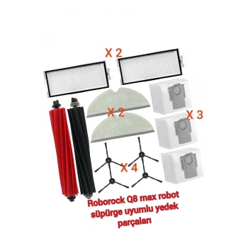 ROBOROCK Q8 Max Robot Süpürge uyumlu yedek parça seti
