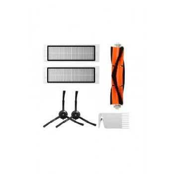 Roborock S5,s50 Ve S55 Uyumlu Set Siyah-6 Adet