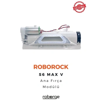 Roborock S6 Max V Robot Süpürge Uyumlu Ana Fırça Modülü - Orijinal Ürün - Siyah