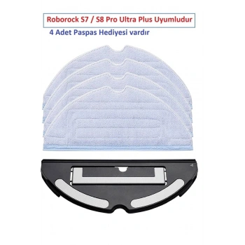 Roborock S7 Pro - Ultra Plus 4 Adet Paspas Ve Mop Tutacağı Tutucu Aparat