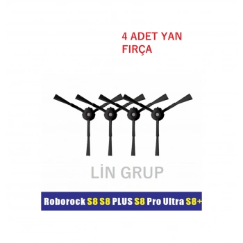 Roborock Uyumlu S7 Q5 Q7 S8 Plus S8 Pro S8 Ultra Uyumlu 4 Adet Yan Fırça Uyumlu