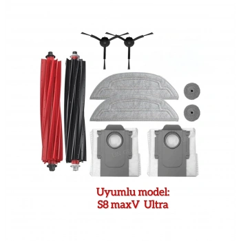 Roborock Uyumlu S8 Maxv Ultra Modeli İle Uyumlu Yedek Parça Seti