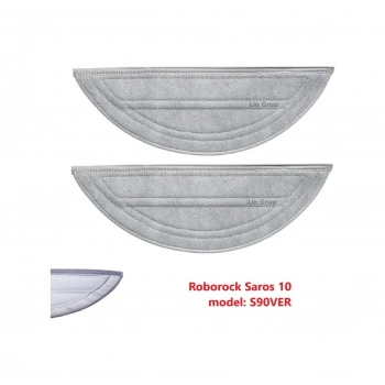 Roborock Uyumlu Saros 10 Model S90ver Uyumlu Robot Süpürge Mop Paspas 2 Adet