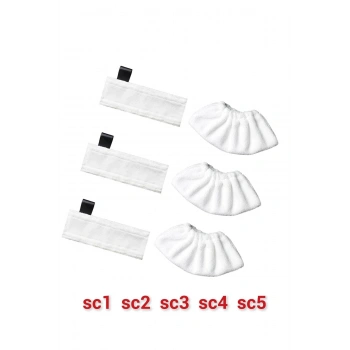 Sc1 sc2 sc3 sc4 sc5 Easyfix Yer Başlığı Havlu Seti Buhar mop yedek Bezi 6 parça