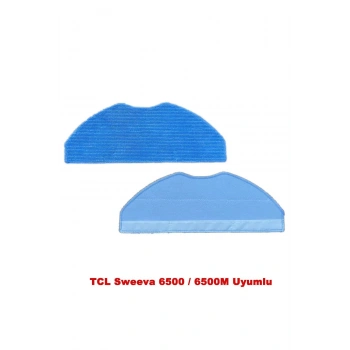 TCL Sweeva 6500 / 6500M Uyumlu 2 Adet Mop paspas Bezi