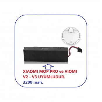 Viomi Uyumlu V3 - V2 Pro Lityum Batarya Yedek Pil 3200 Mah.