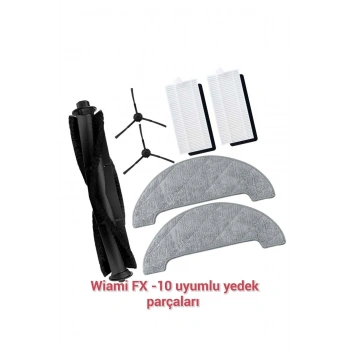 Wiami FX-10 uyumlu yedek parça seti fırça filtre Mop Paspas