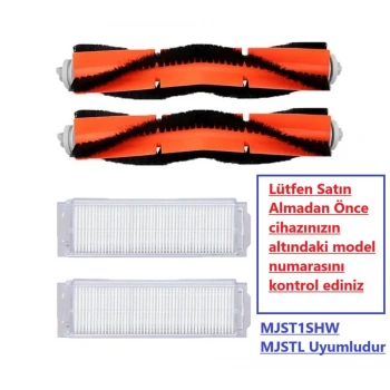 XIAOMI Mop 2 Pro Model MJST1SHW - MJSTL uyumlu Yedek Filtre Fırça seti