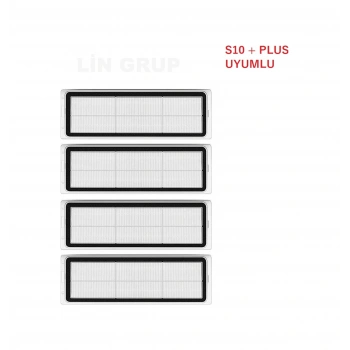 Xıaomı S10+ Plus Bhr6368eu Uyumlu 4 Adet Hepa Filtre