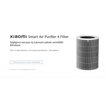 Xiaomi Smart Air Purifier 4 Filter Rfıd Çipli Model M16R-FLP-GL