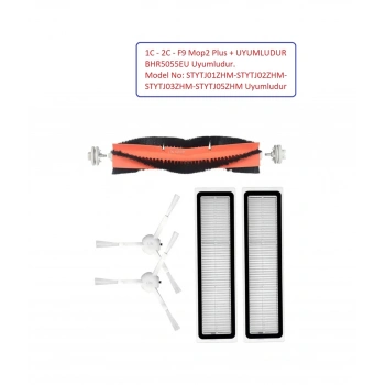 Xiaomi Uyumlu Mop 2 Bhr5055eu Modeli İle Uyumlu Yedek Fırça Filtre Set