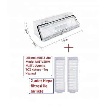 Xiaomi Uyumlu Mop 2 Lite Model Mjst1shw Mjstl Toz Kutusu - Haznesi