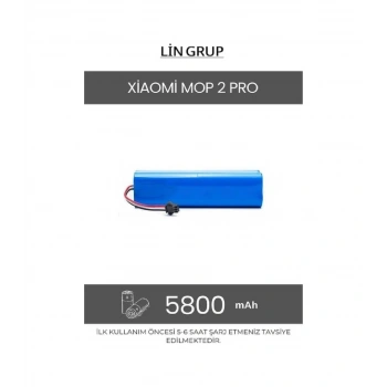 Xiaomi Uyumlu Mop 2 Pro Mjst1shw Modeli Uyumlu Robot Süpürge Batarya Pil Yedek