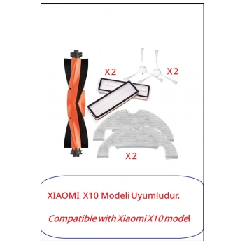 Xiaomi X10 Vacuum Robot Süpürge Uyumlu Yedek Parça seti