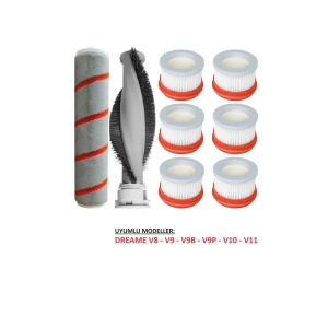 Dreame V8 V9 V9B V9P XR V10 V11 rulo fırça HEPA filtre Seti