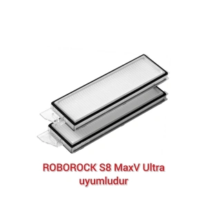 Roborock S8 maxV Ultra uyumlu 2 adet hepa filtre