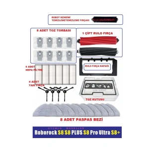 Roborock S8 Plus S8 Pro S8 Ultra Uyumlu Yedek Parça Seti