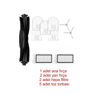 ROID MI Eve Plus yedek fırça filtre toz torbası hybrid