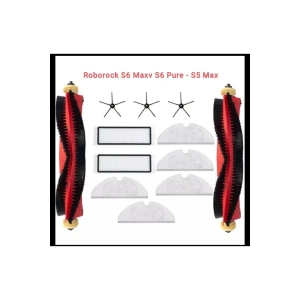 S6 Maxv S6 Pure - S5 Max Uyumlu Filtre Fırça Mop Seti