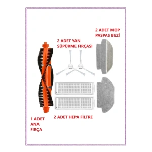 Xiaomi Mi Robot Vacuum Mop P STYTJ02YM uyumlu yedek parçalar