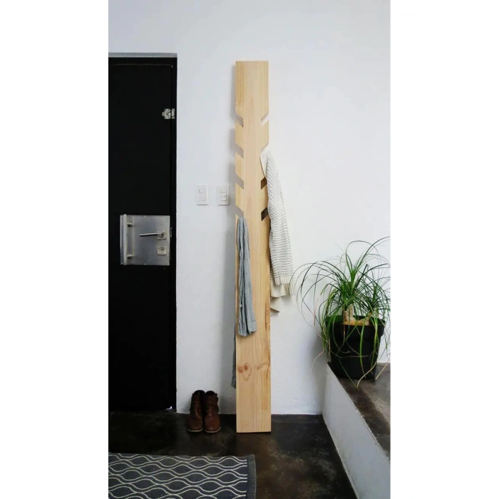 Rustic çam portmanto/askılık