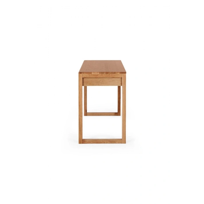 Ahşap vintage çift çekmeceli çalışma masası
