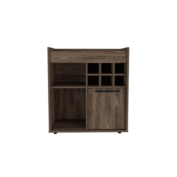 Ahşap kapaklı rustik mini bar