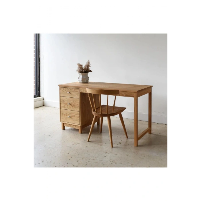 Ahşap iskandinav stil modern çalışma masası